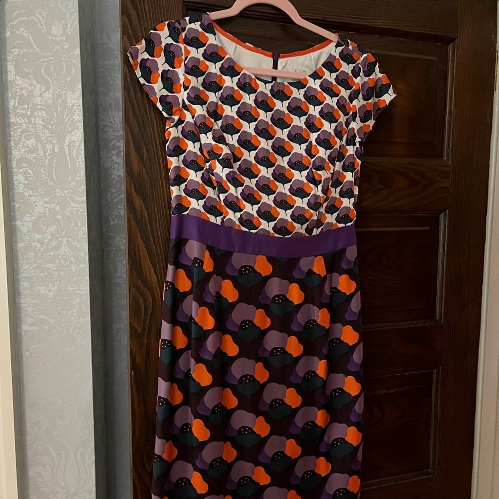 Boden Dress- multi color- very unique-never worn- size 6